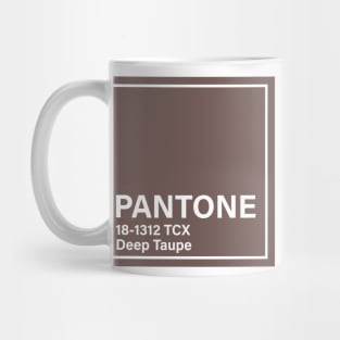 pantone 18-1312 TCX Deep Taupe Mug